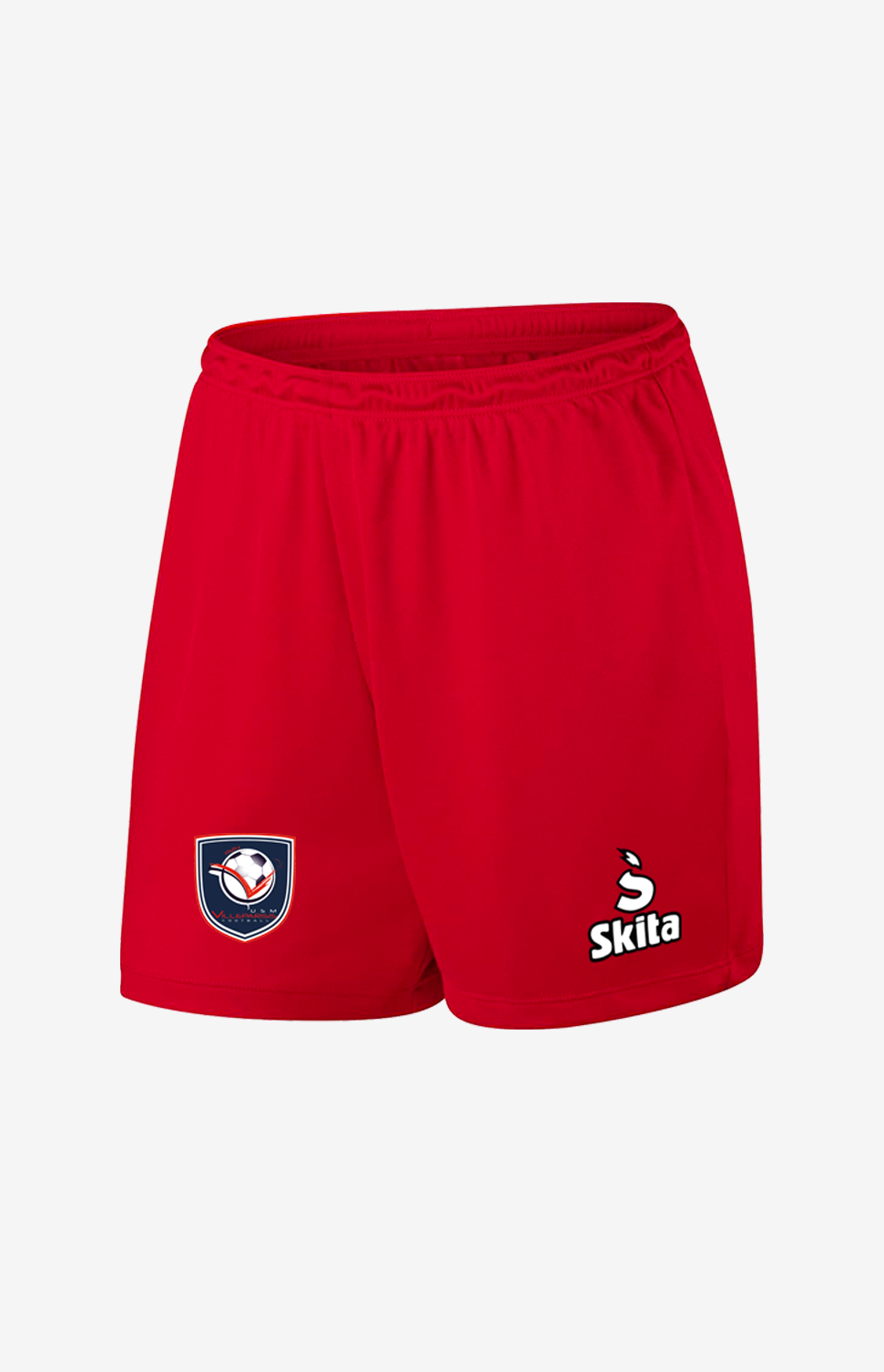 Short classique rouge (USM Villeparisis)